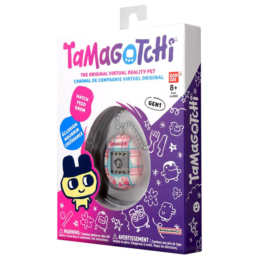 Bandai - Battery Operated Tamagotchi Original Plaid Virtual Pet