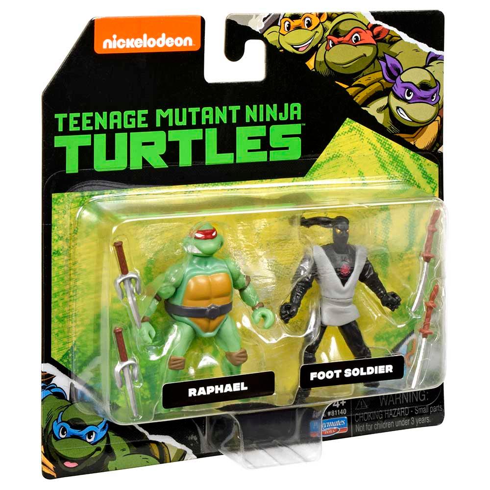 Teenage Mutant Ninja Turtles - Raphael & Foot Soldier Figure - 2pcs