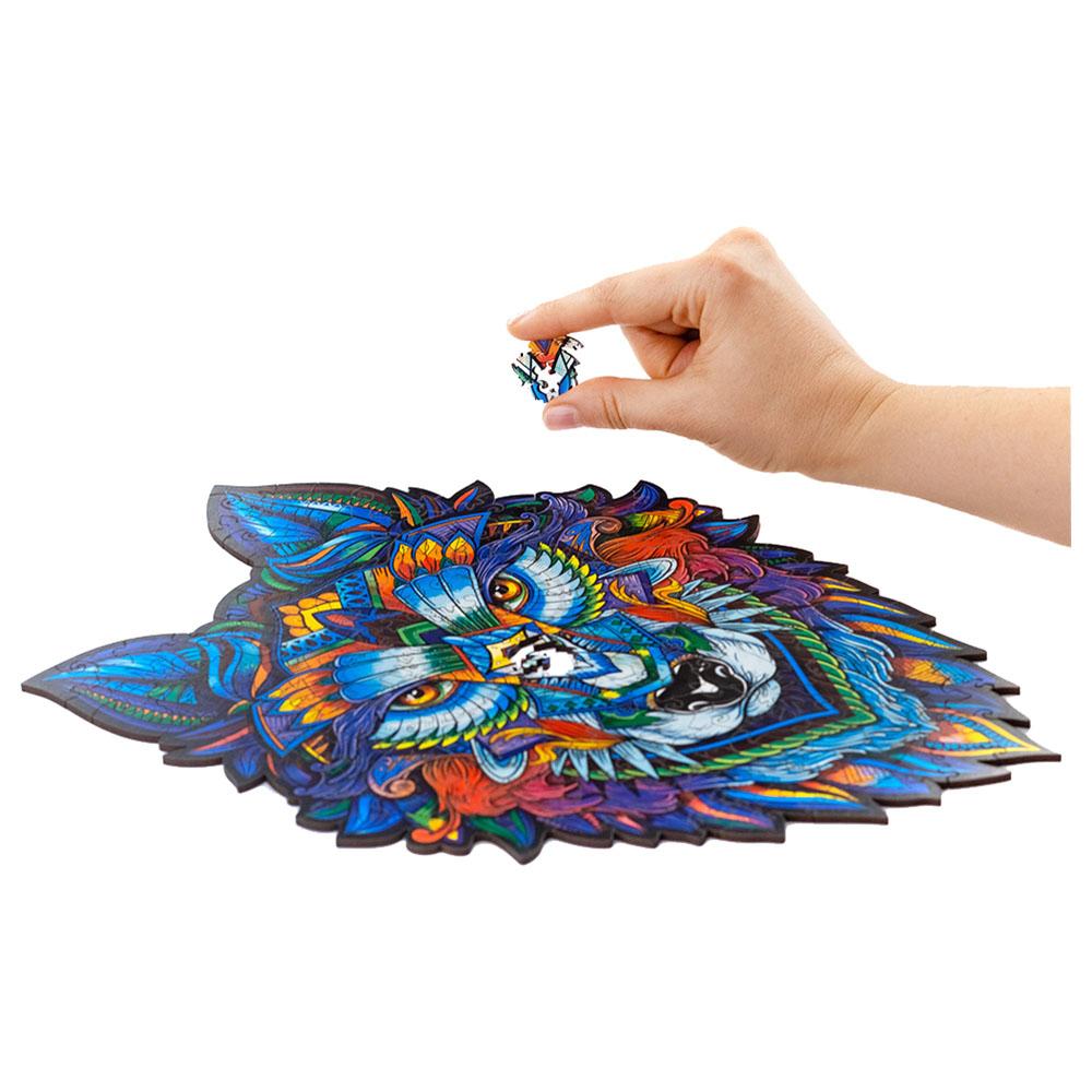 Unidragon - Figured Wooden Puzzle Kit - Majestic Wolf - Medium - 185pcs