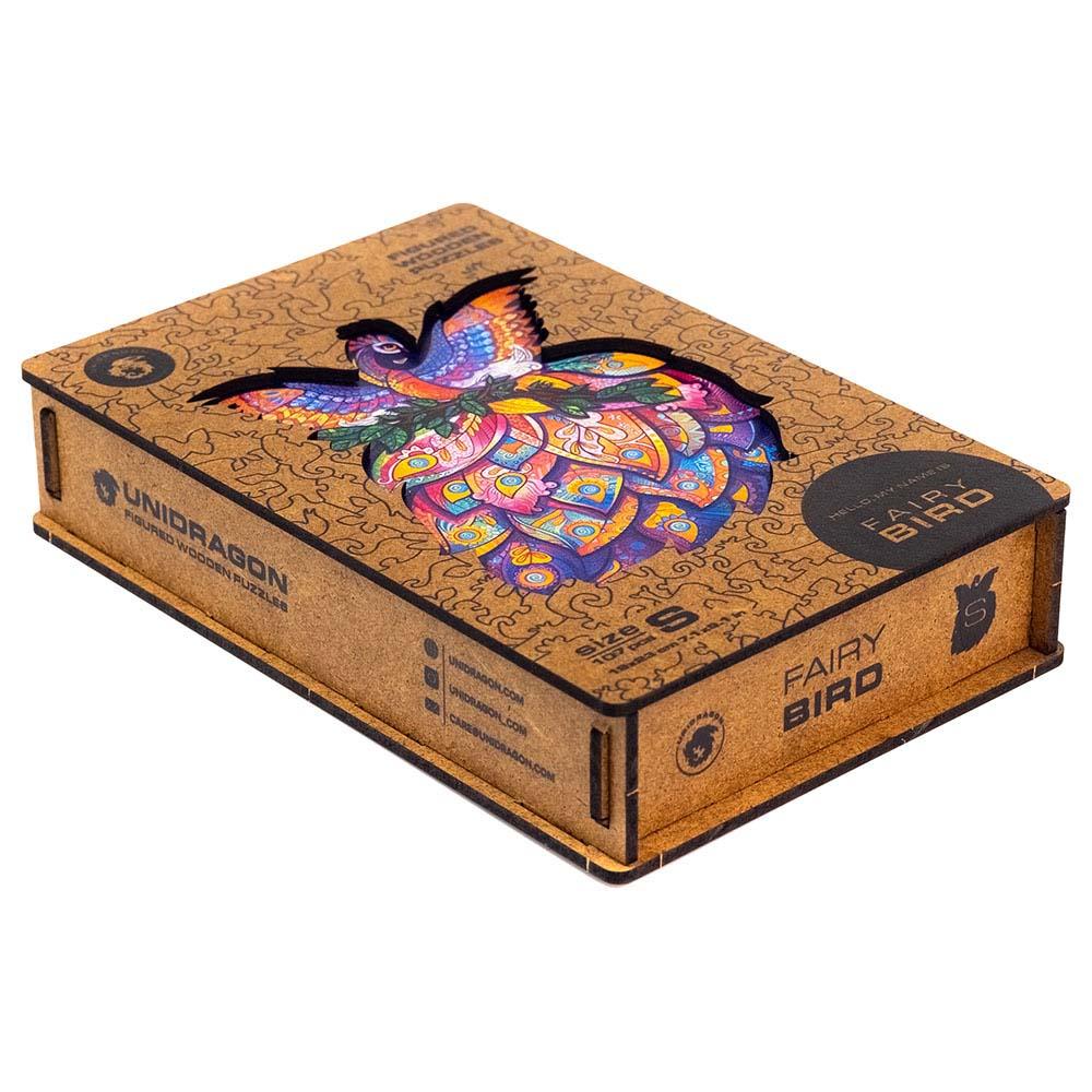 Unidragon - Figured Wooden Puzzle Kit - Fairy Bird - Small - 107pcs