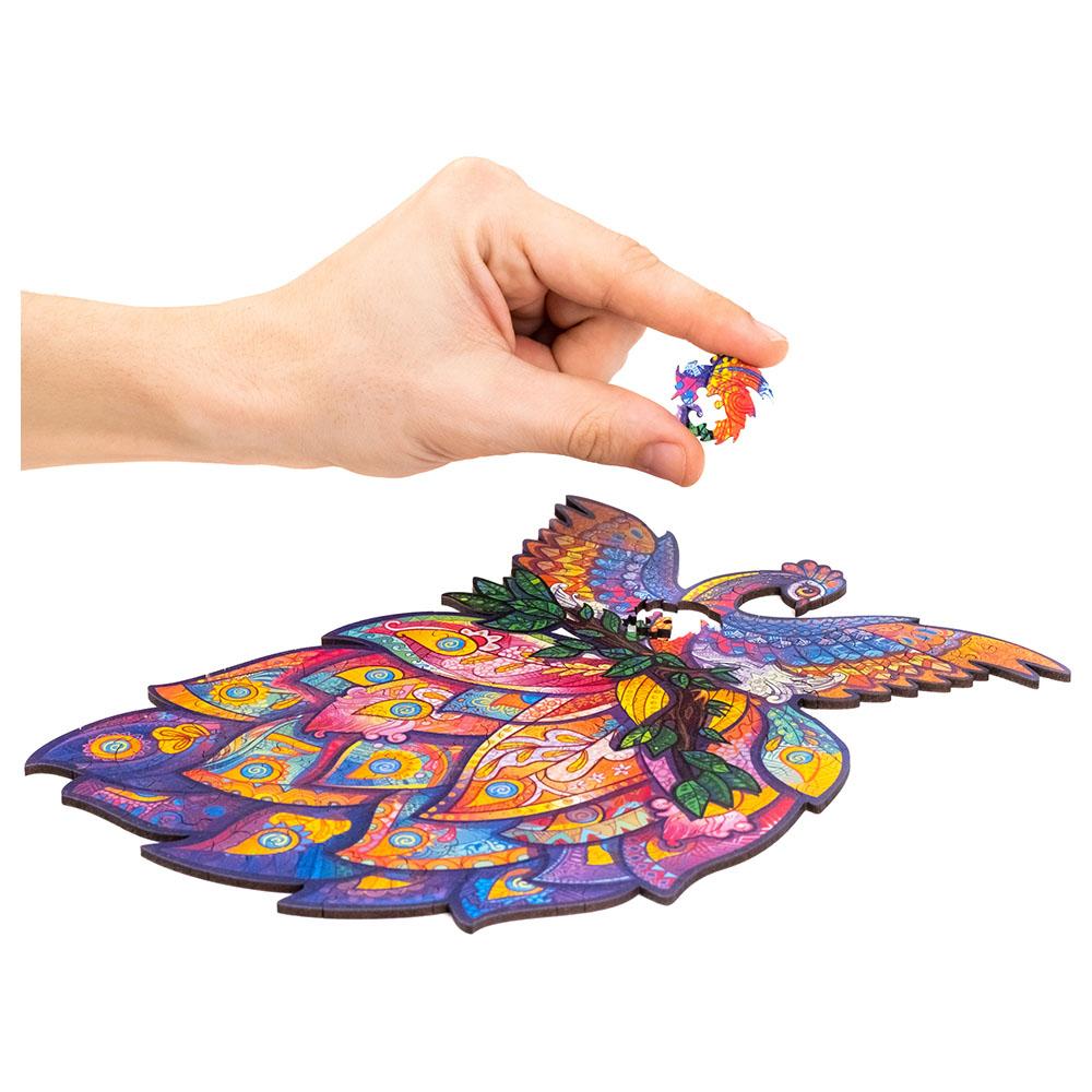 Unidragon - Figured Wooden Puzzle Kit - Fairy Bird - Small - 107pcs