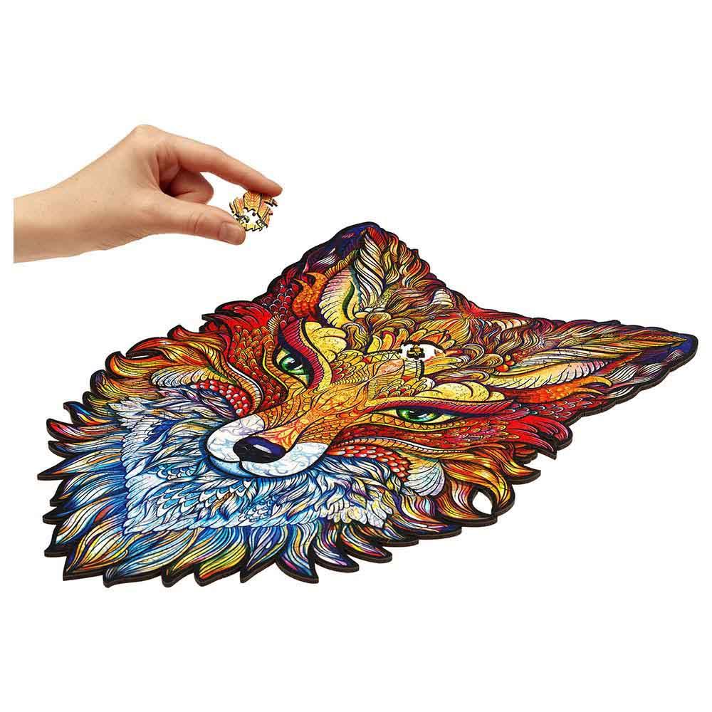 Unidragon - Figured Wooden Puzzle Kit - Fiery Fox - King - 308pcs