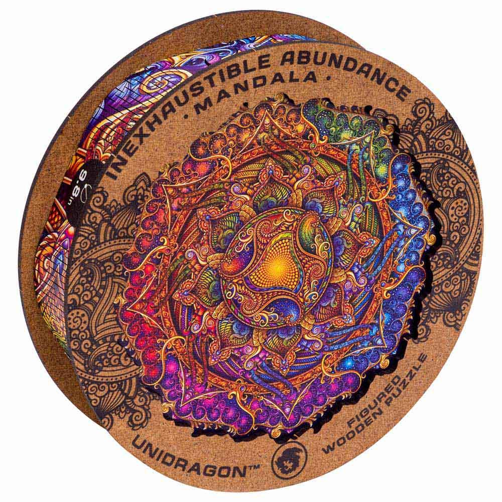 Unidragon - Figured Wooden Puzzle Kit - Mandala Inexhaustible Abundance - King - 350pcs