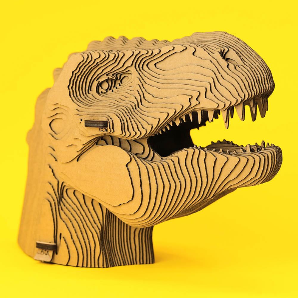 Cartonic - 3D Cardboard Sculpture Puzzle - T-Rex - 72pcs