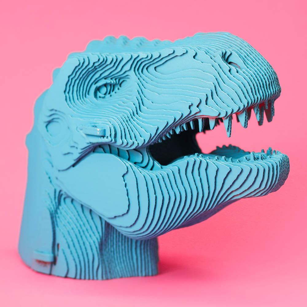 Cartonic - 3D Cardboard Sculpture Puzzle - T-Rex - 72pcs