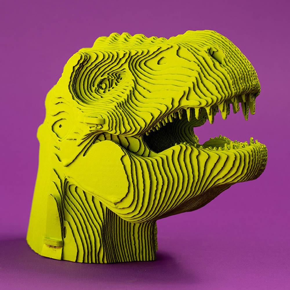 Cartonic - 3D Cardboard Sculpture Puzzle - T-Rex - 72pcs