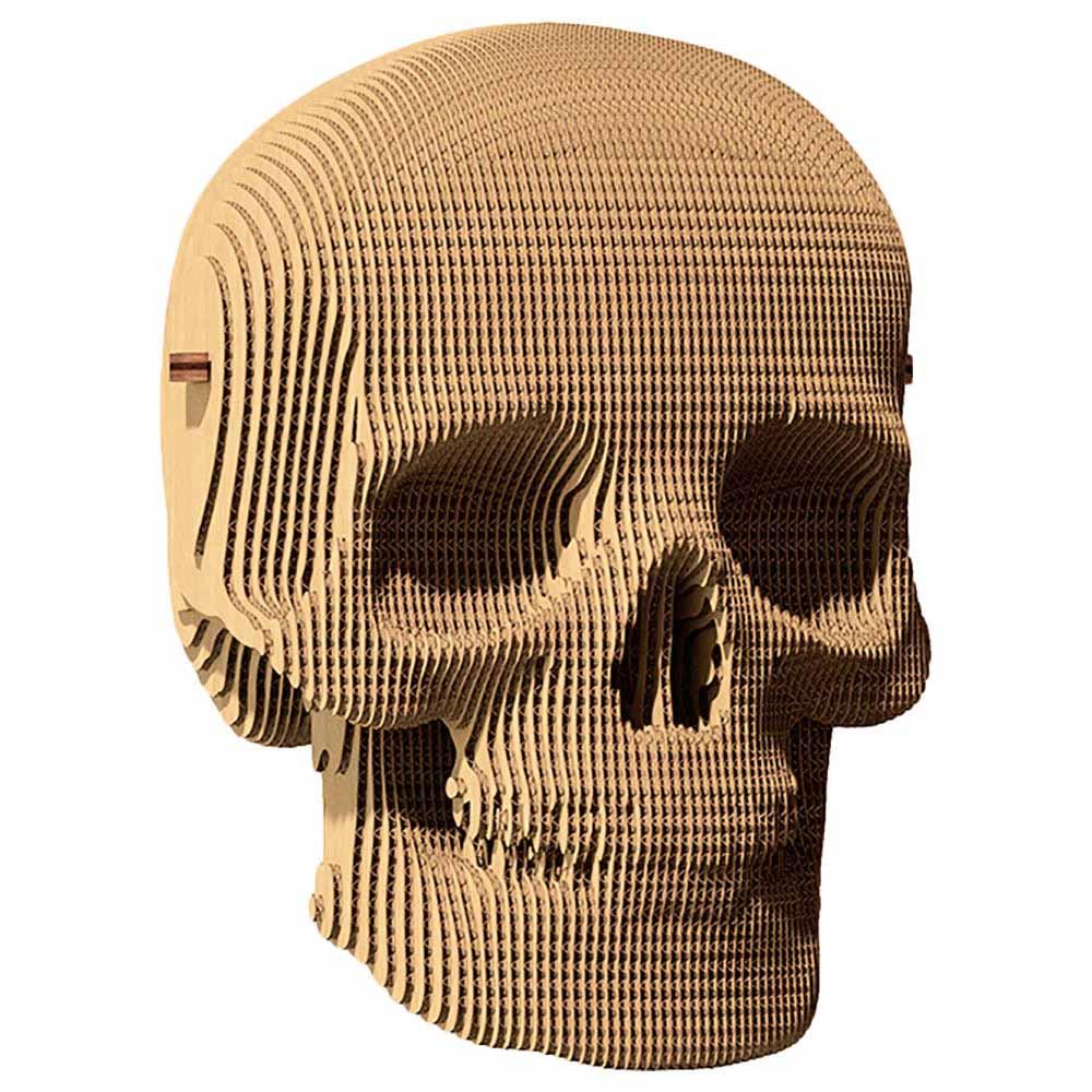 Cartonic - 3D Cardboard Sculpture Puzzle - Skull - 72pcs