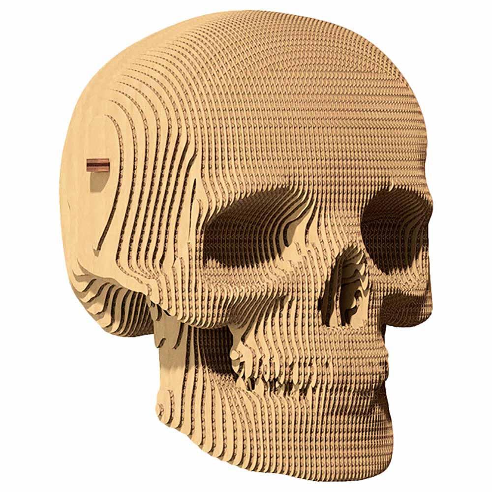 Cartonic - 3D Cardboard Sculpture Puzzle - Skull - 72pcs