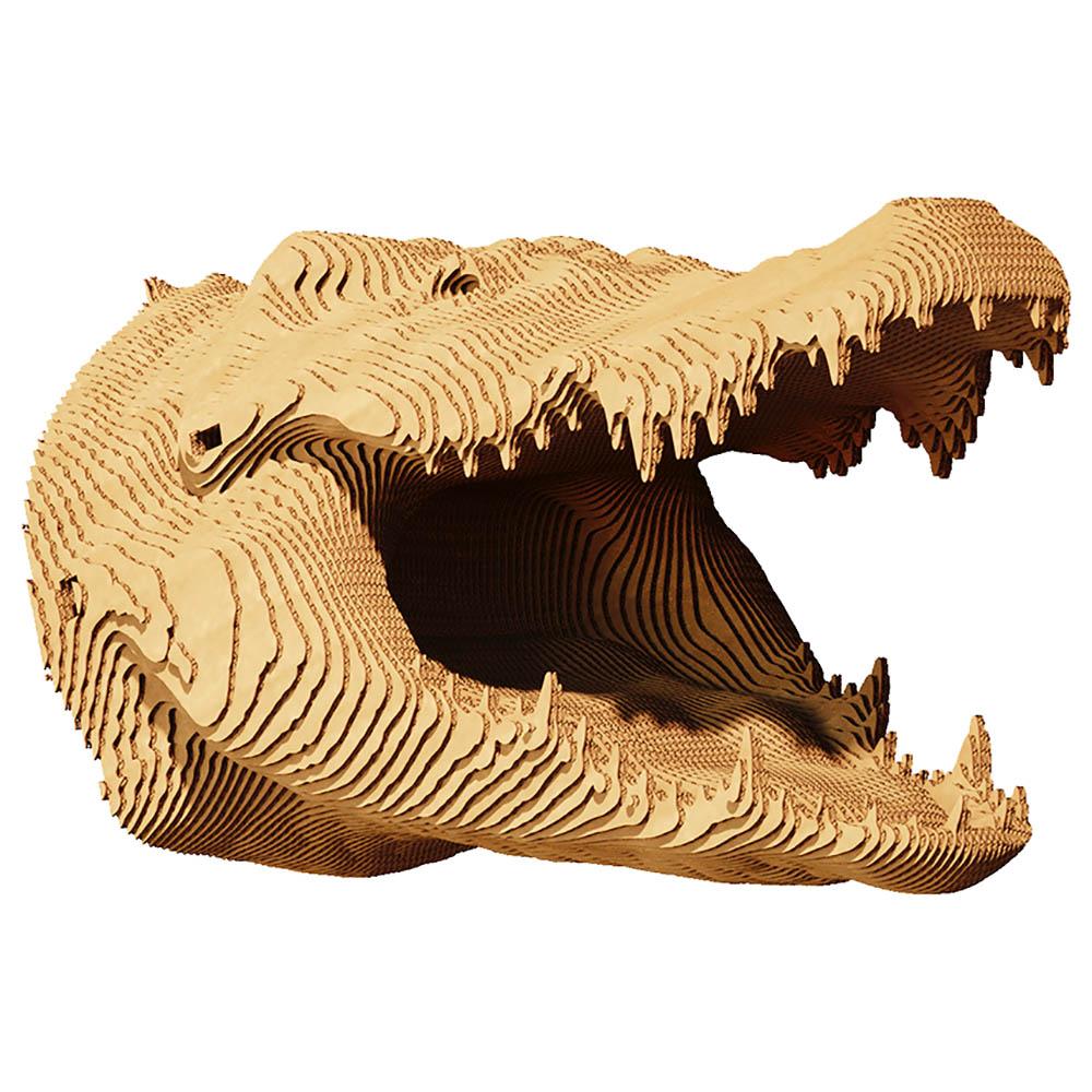 Cartonic - 3D Cardboard Sculpture Puzzle - Crocodile - 99pcs