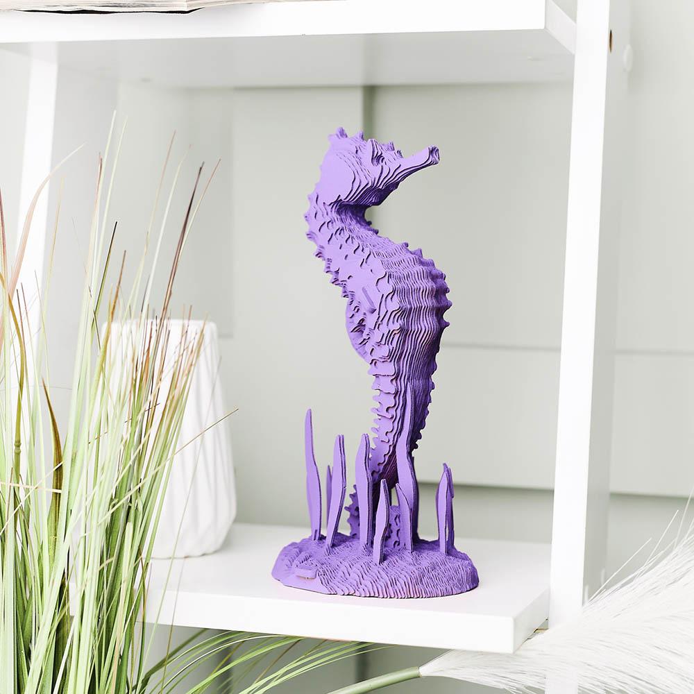 Cartonic - 3D Cardboard Sculpture Puzzle - Seahorse - 109pcs