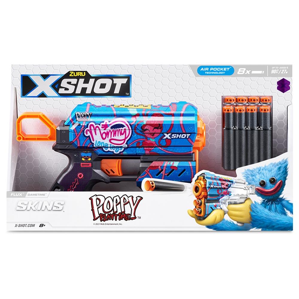 X-Shot - Skins Flux Poppy Playtime S1 w/ 8 Darts - Gametime