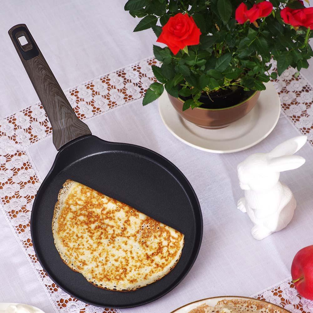 Fissman - Melani Crepe Pan With Non-Stick Coating - Black - 24 cm