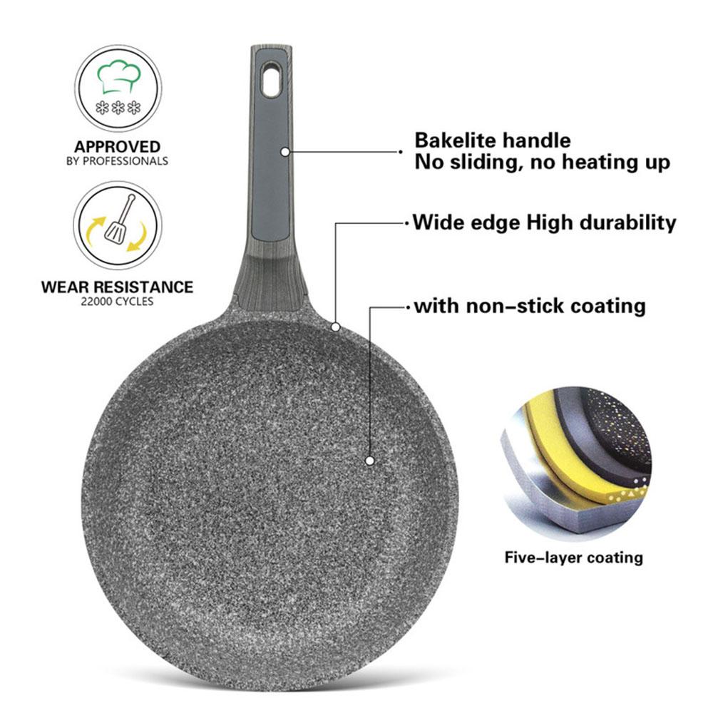 Fissman - Prestige Series Non-Stick Frying Pan - Grey - 24x5.5 cm