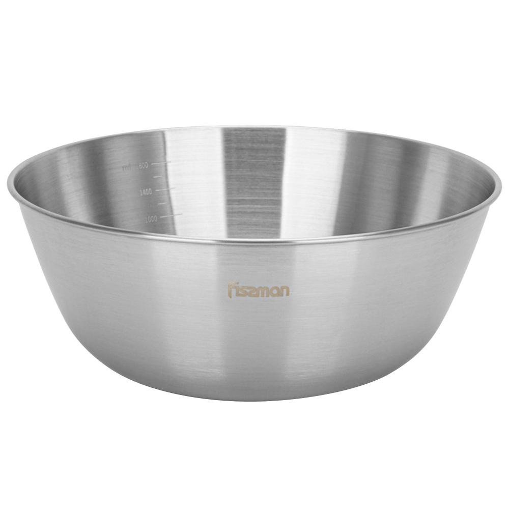 Fissman - Stainless Steel Mixing Bowl - Silver - 1.8 L