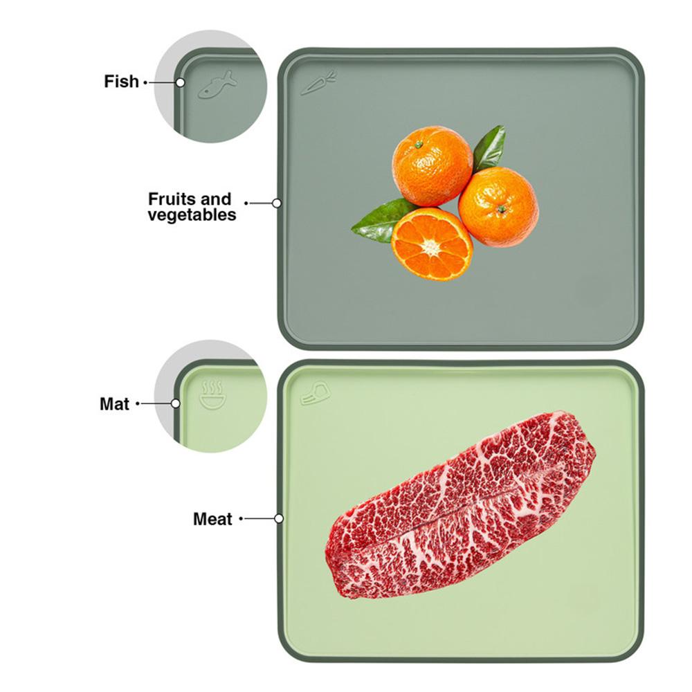 Fissman - Index Chopping Board With Holder - Green - 2pcs - 34x28cm