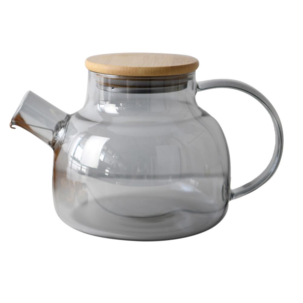 Fissman - Glass Tea Pot With Steel Infuser - Clear - 1 L