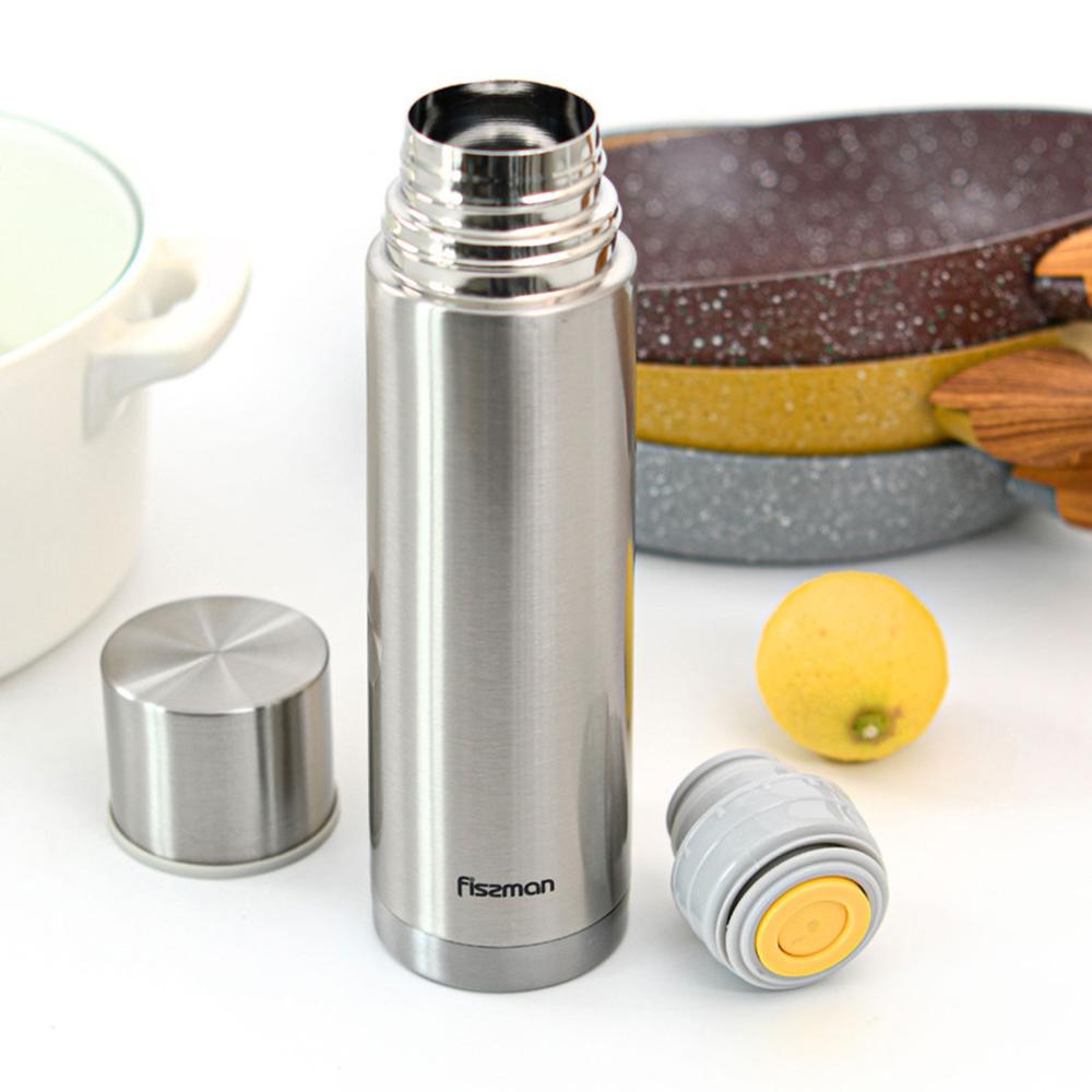 Fissman - Stainless Steel Vacuum Bottle - Silver - 750 ml