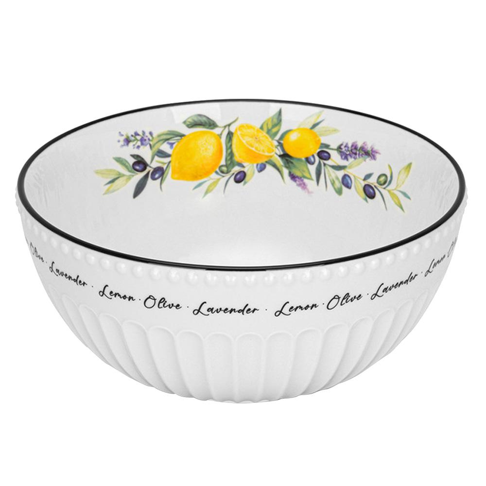 Fissman - Lemon Provence Series Porcelain Salad Bowl - 20 cm