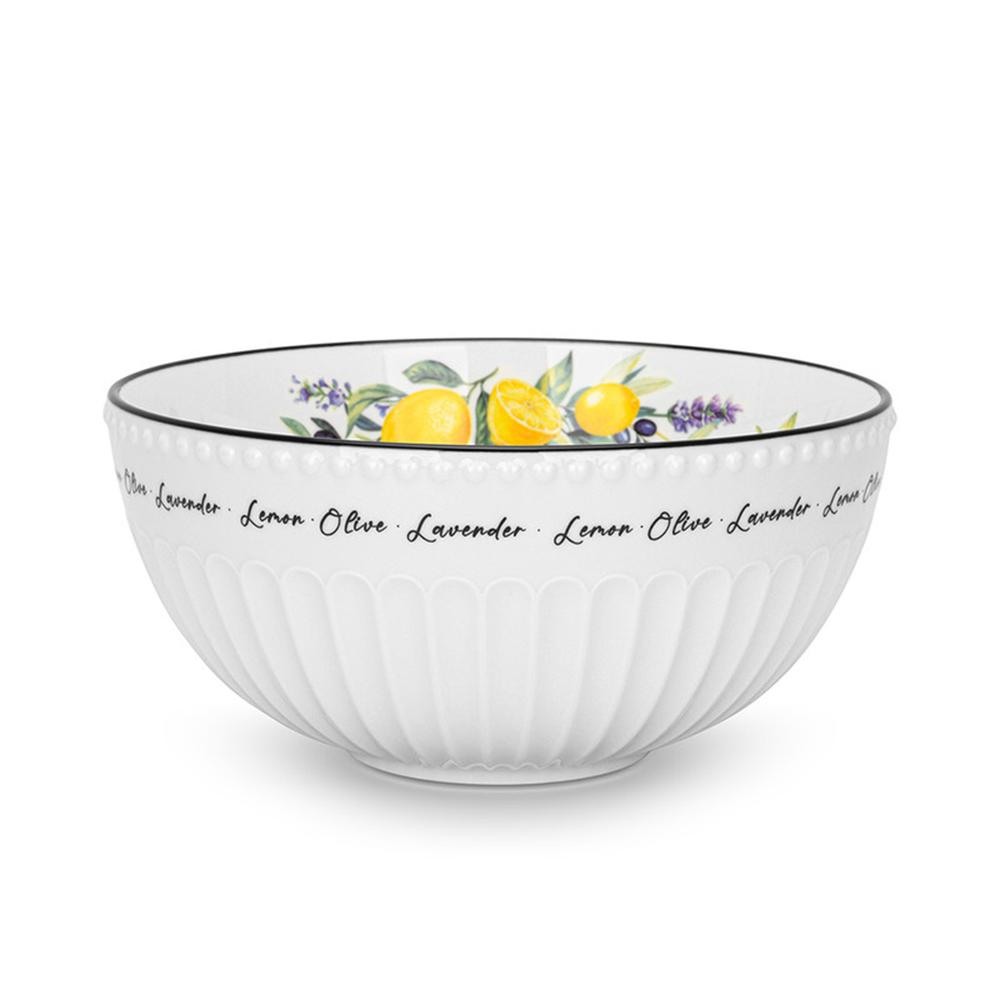 Fissman - Lemon Provence Series Porcelain Salad Bowl - 20 cm