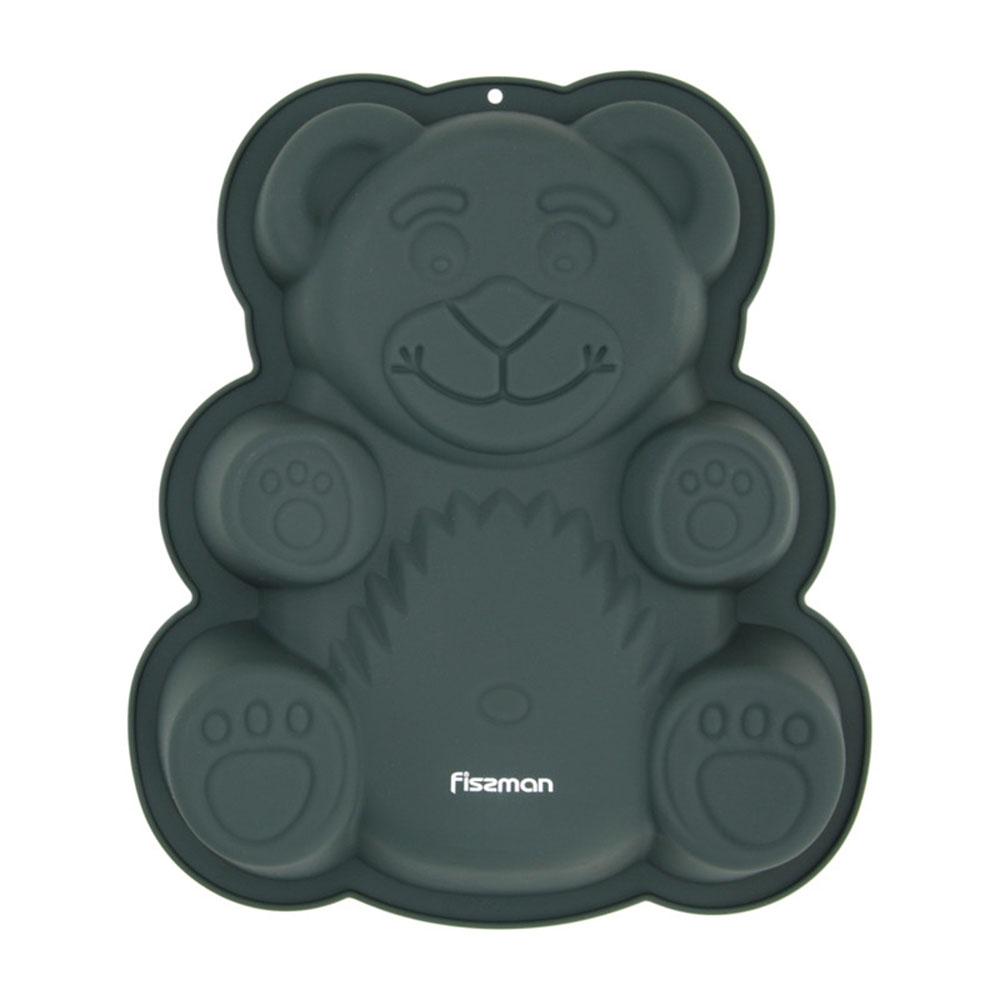 Fissman - Teddy Bear Shaped Silicone Cake Mould - 26x24x5 cm