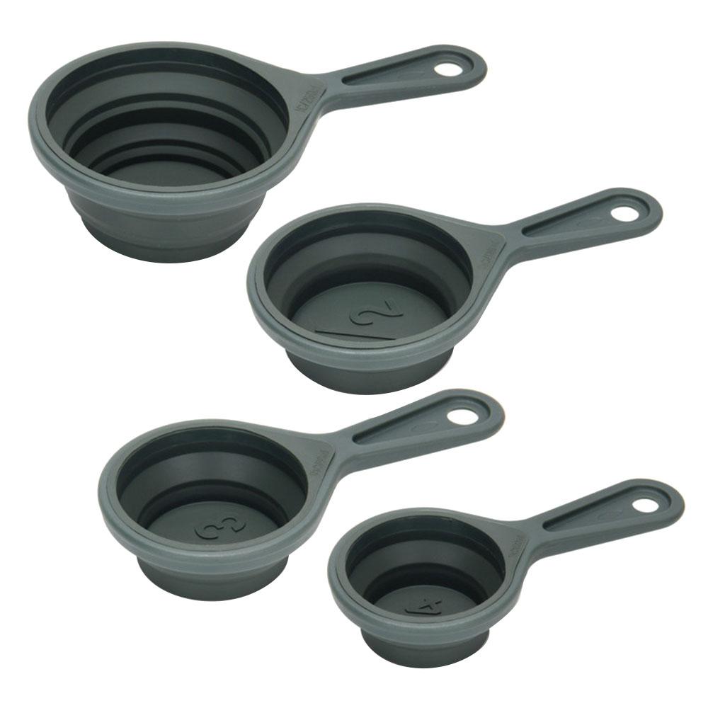 Fissman - Foldable Silicone Measuring Cup - Green - 4pcs