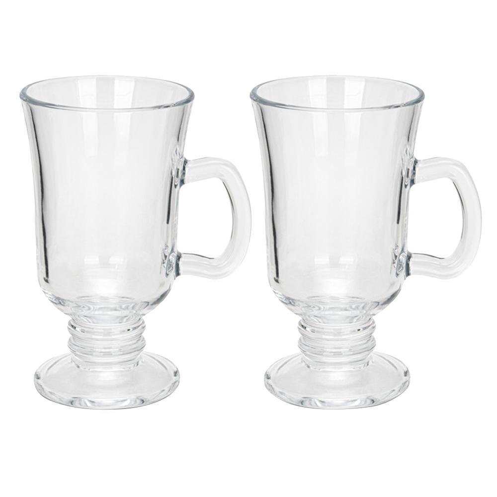 Fissman - Irish Coffee Glass Mug - Clear - 250 ml - 2pcs