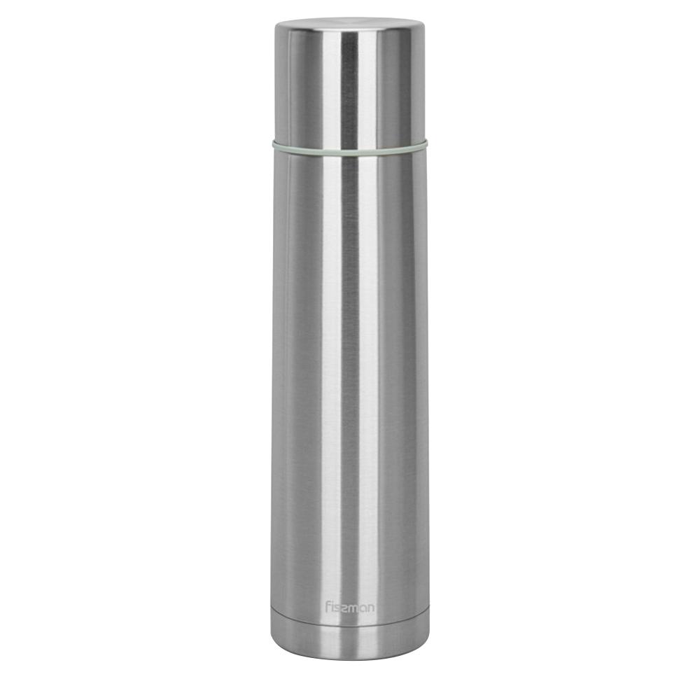 Fissman - Double Wall Vacuum Flask - Silver - 1 L