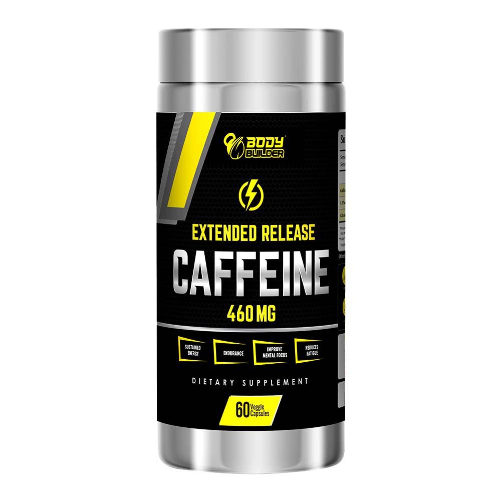 Body Builder - Extended Release Caffeine Veggie Capsules - 460 MG - 60's