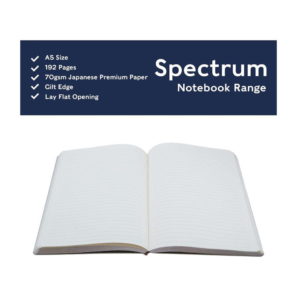 Collins - Spectrum A5 Slim Ruled Notebook - Blue/Pink