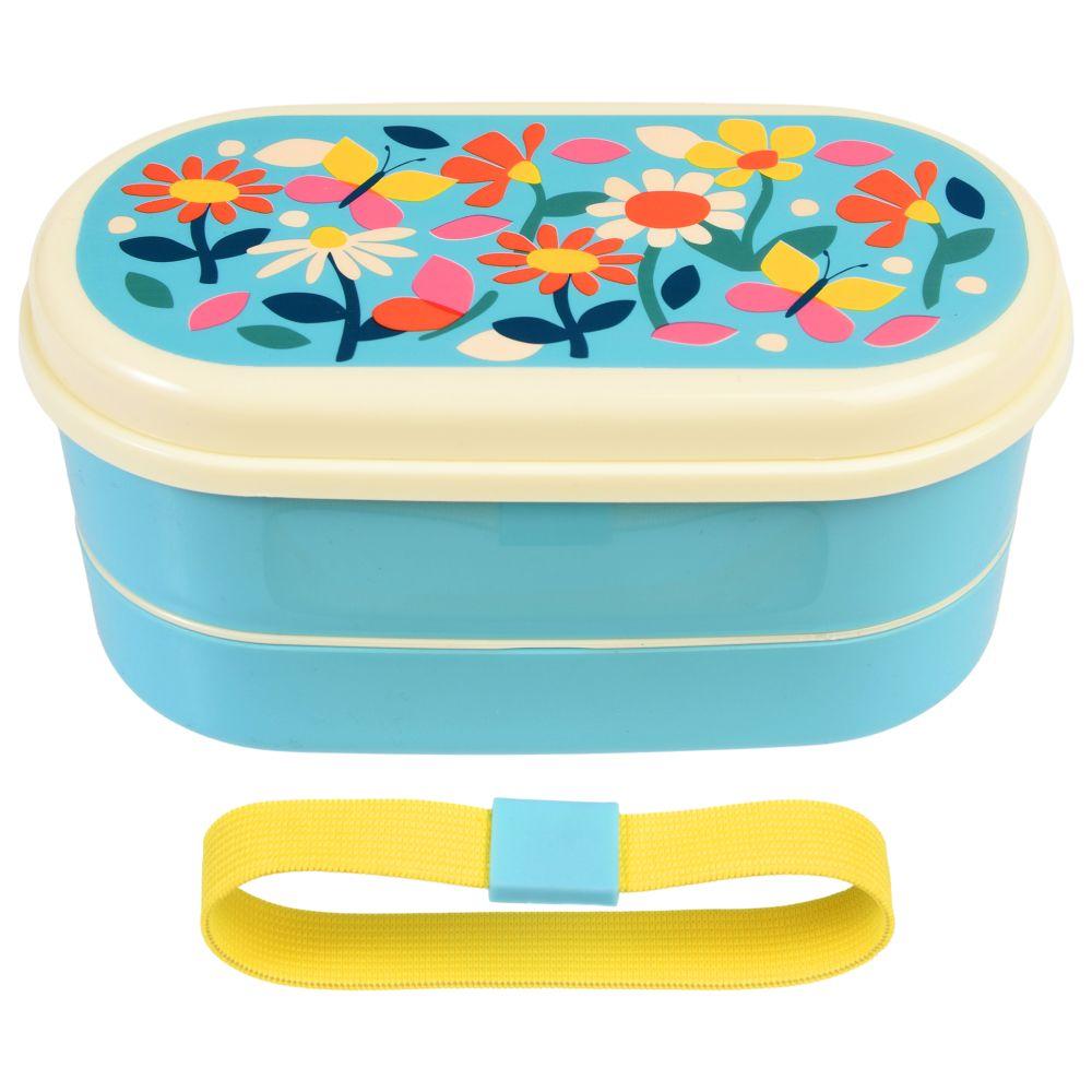 Rex London - Children's 2 Compartment Bento Box - Butterfly Garden