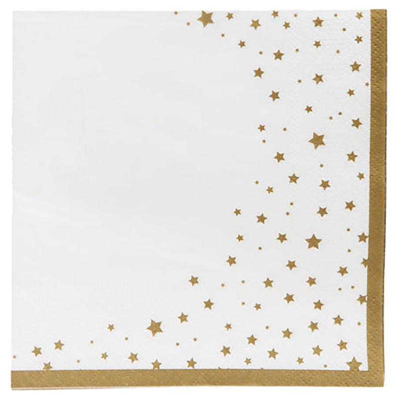 Talking Tables - Eid Gold Star Napkins - 21pcs