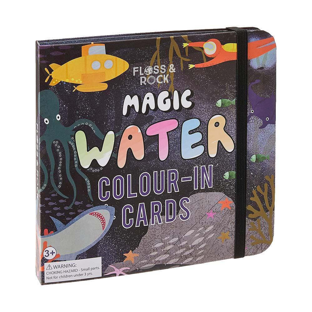 Floss & Rock - Magic Water Colour-In Pen And Cards - Deep Sea