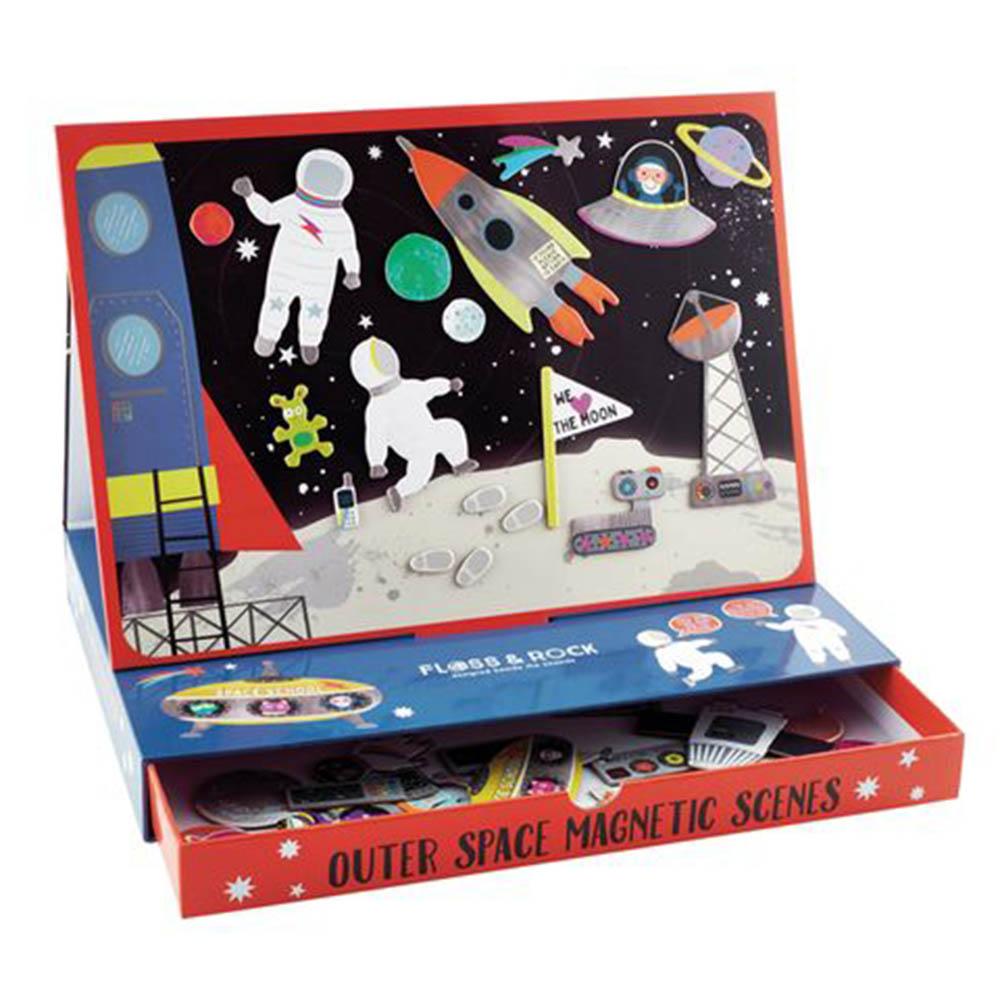 Floss & Rock - Magnetic Play Scenes - Outer Space - 50pcs