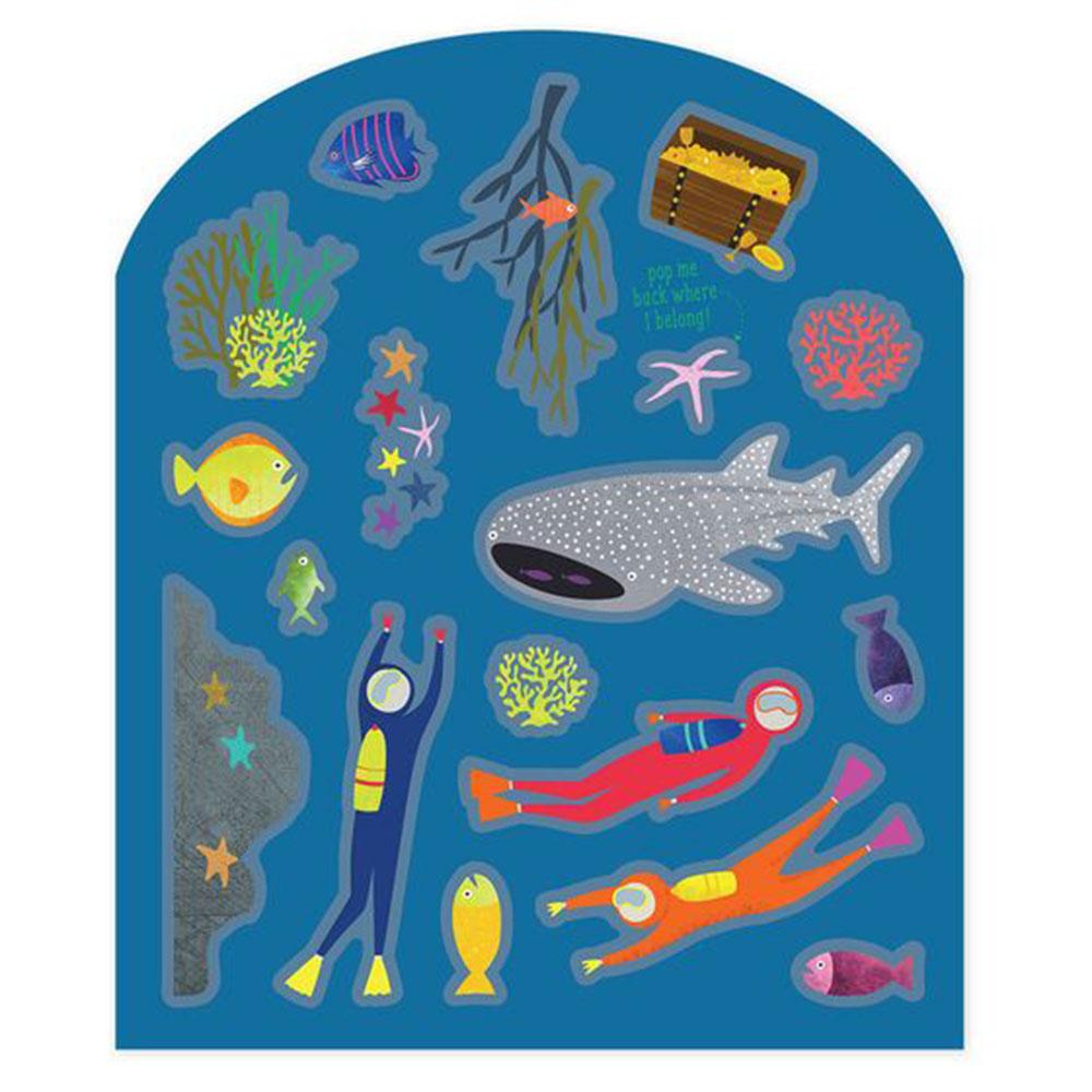 Floss & Rock - Stick And Play Stickers - Deep Sea - 50+pcs