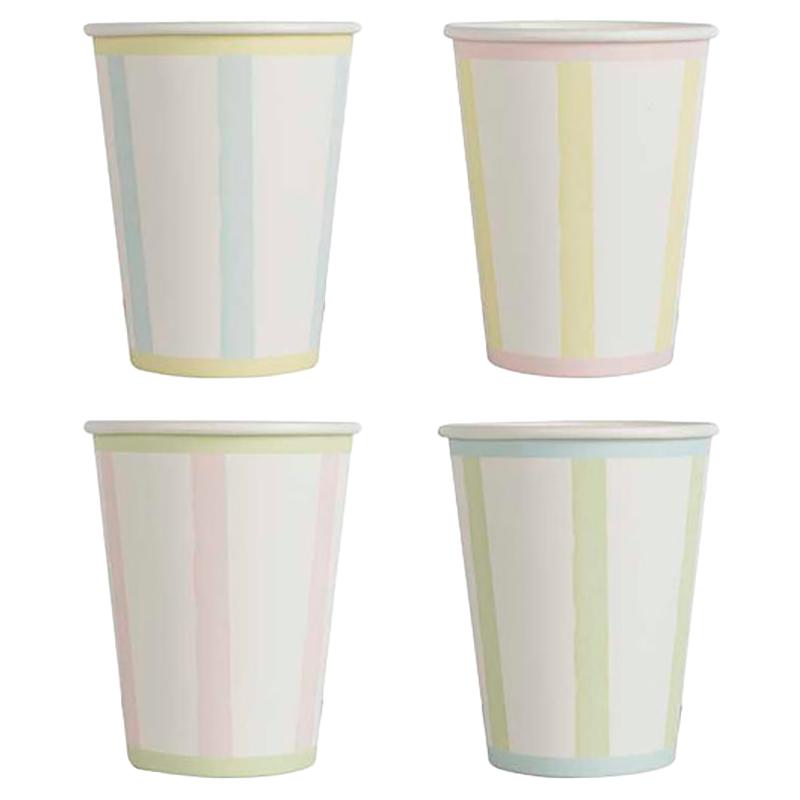 Ginger Ray - Pastel Stripe Easter Paper Cups - 8pcs