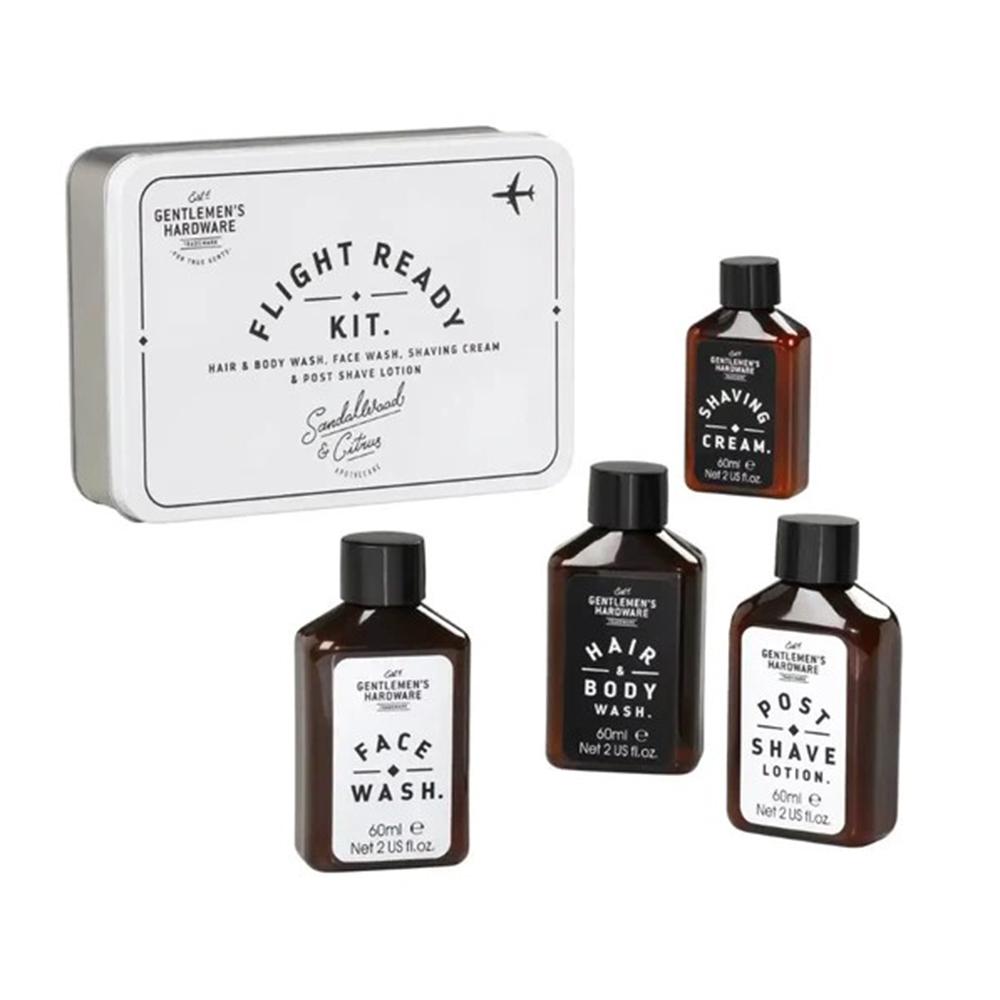 Gentlemen's Hardware - Flight Ready Cosmetic Set - 60 ml - 4pcs