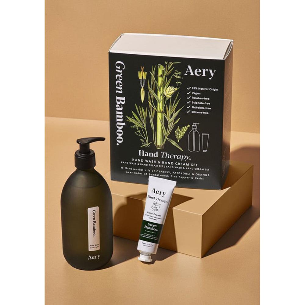 Aery - Green Bamboo Hand Wash 500 ml With Hand Cream 75 ml Gift Set