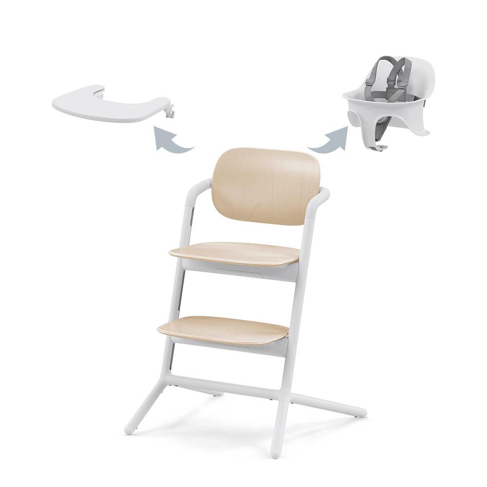 Cybex - Lemo 3-in-1 High Chair Set - Sand White