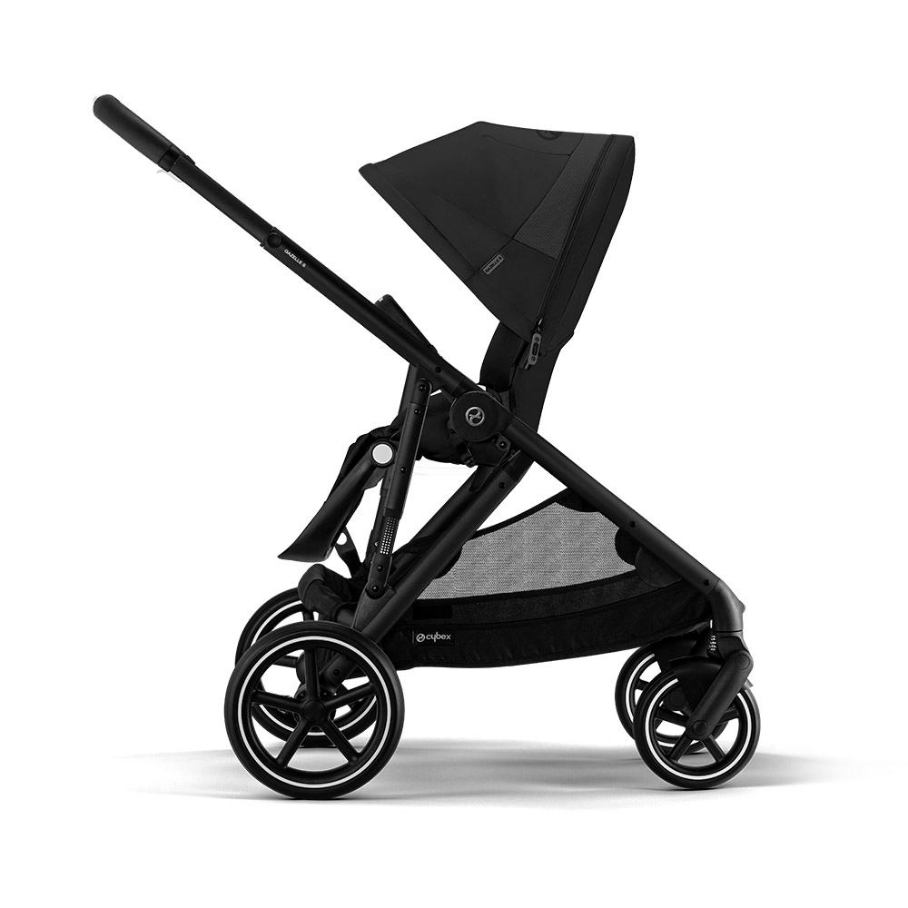 Cybex - Gazelle S Sreoller Double Stroller - Moon Black