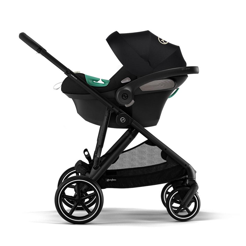 Cybex - Gazelle S Sreoller Double Stroller - Moon Black