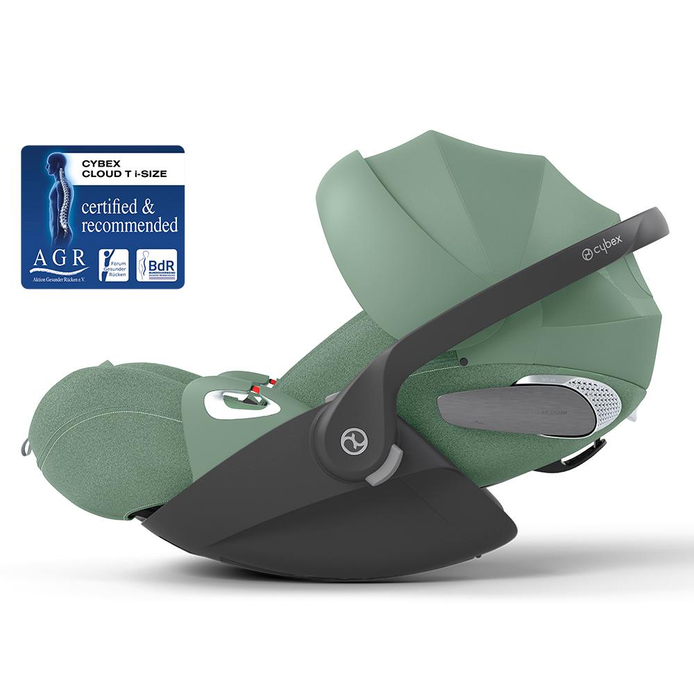 Cybex - Cloud T I-Size Plus Car Seat - Leaf Green/Dark Green