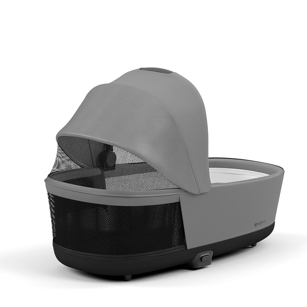 Cybex - Priam Lux Carry Cot - Mirage Grey/Dark Grey