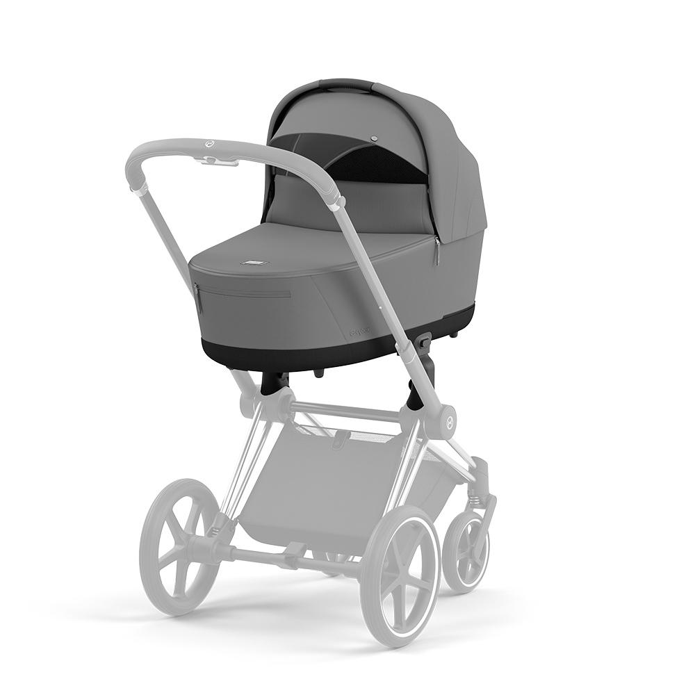 Cybex - Priam Lux Carry Cot - Mirage Grey/Dark Grey