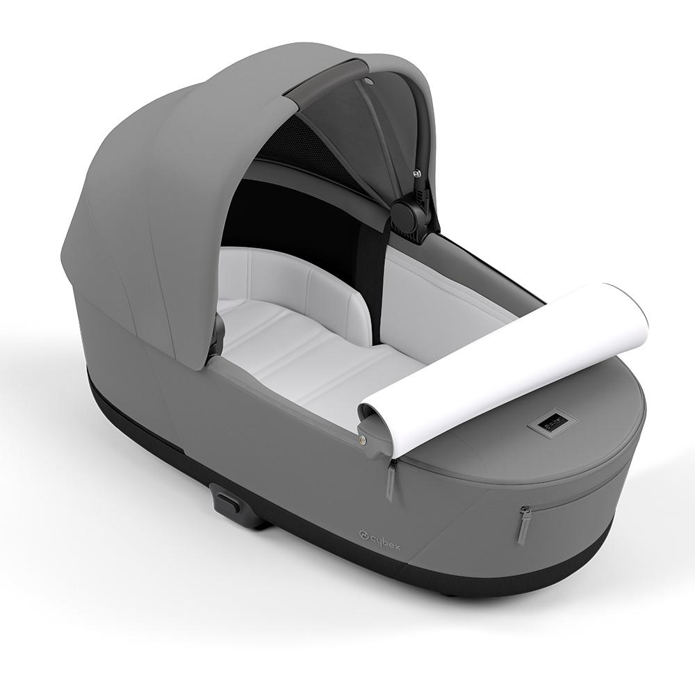 Cybex - Priam Lux Carry Cot - Mirage Grey/Dark Grey