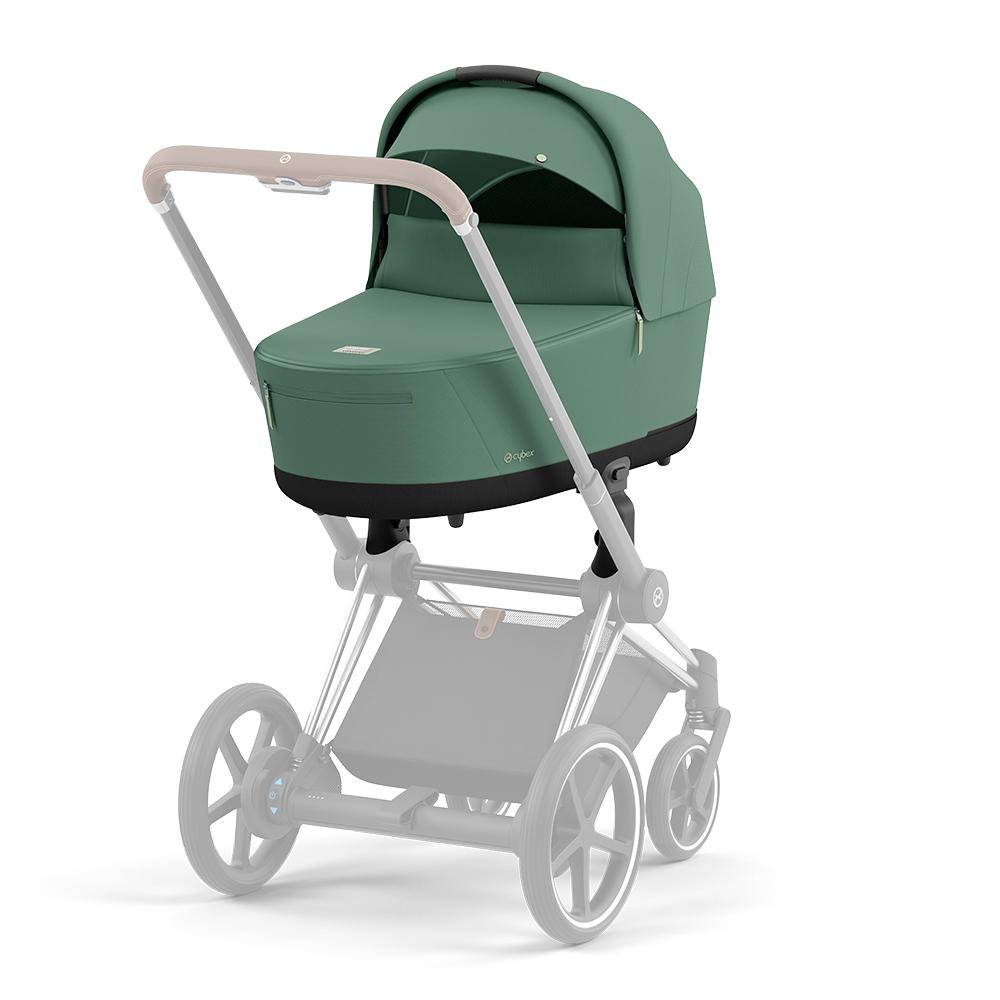 Cybex - Priam Lux Carry Cot - Leaf Green/Dark Green