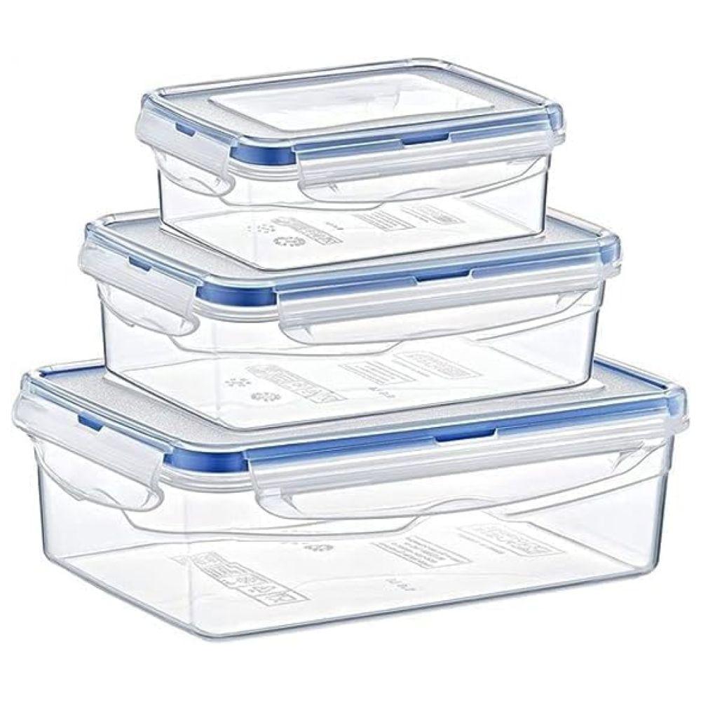 Sunray - Airtight Food Storage Container - Transparent - 3pcs