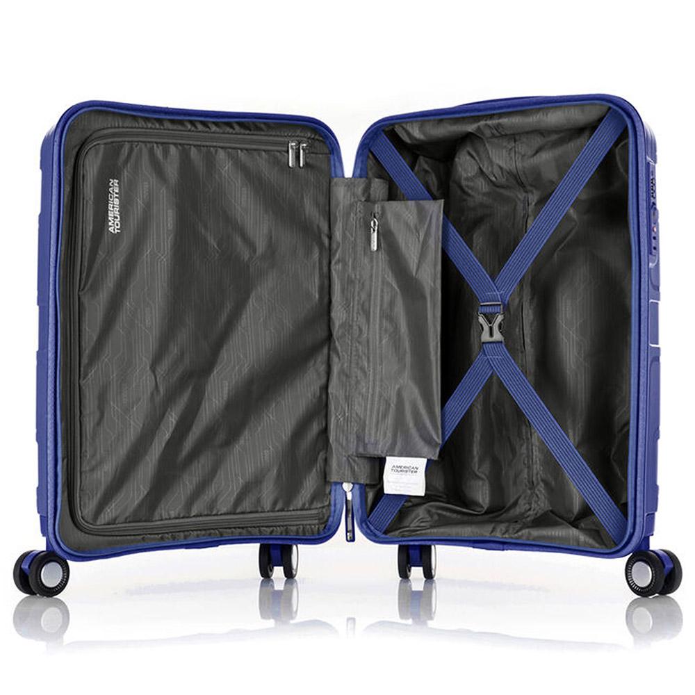 American Tourister - Litevlo Spinner Hard Cabin Luggage Bag - 55cm - Navy Blue