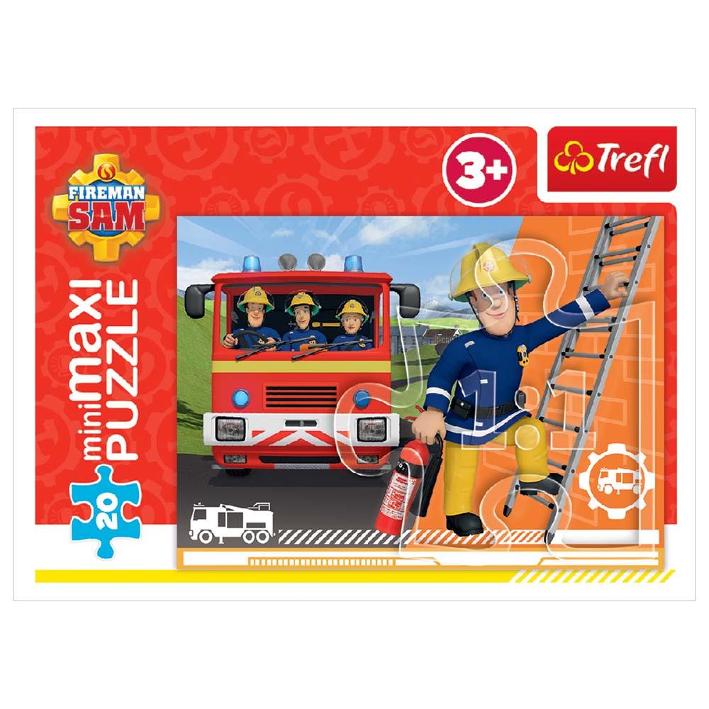 Mattel - The Heroic Fireman Sam Minimaxi Puzzle - 20pcs - Style May Vary