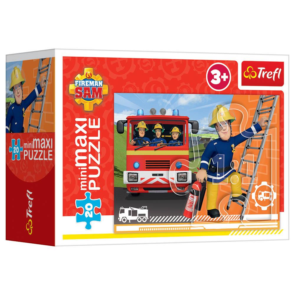 Mattel - The Heroic Fireman Sam Minimaxi Puzzle - 20pcs - Style May Vary