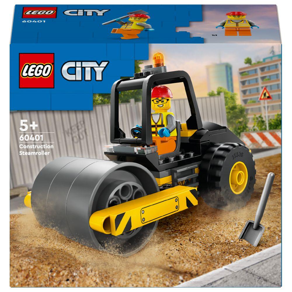 Lego - 60401 Construction Steamroller Building Playset